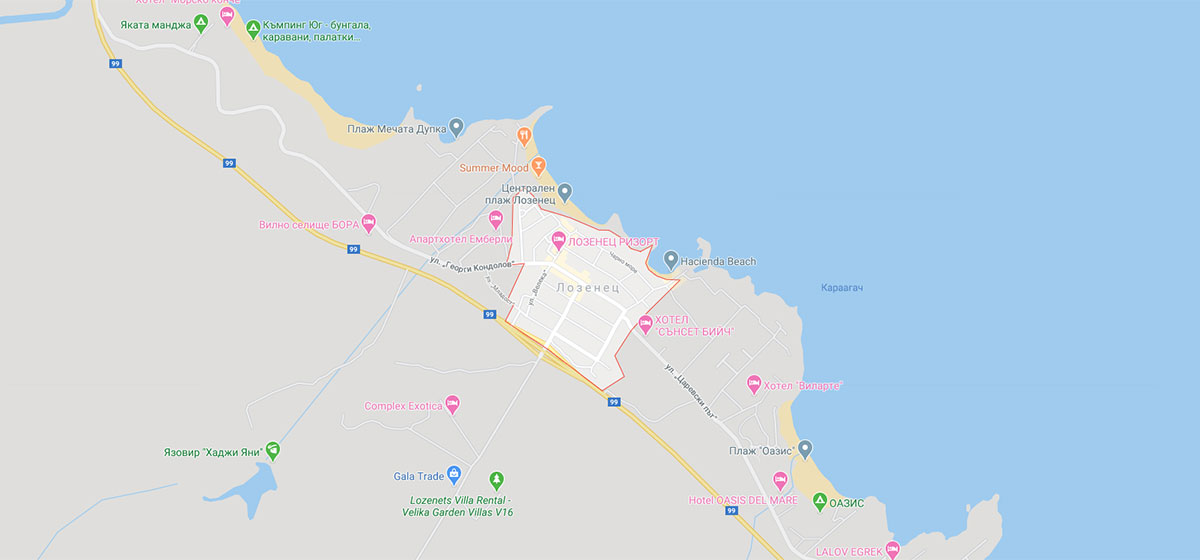 Lozenets Map